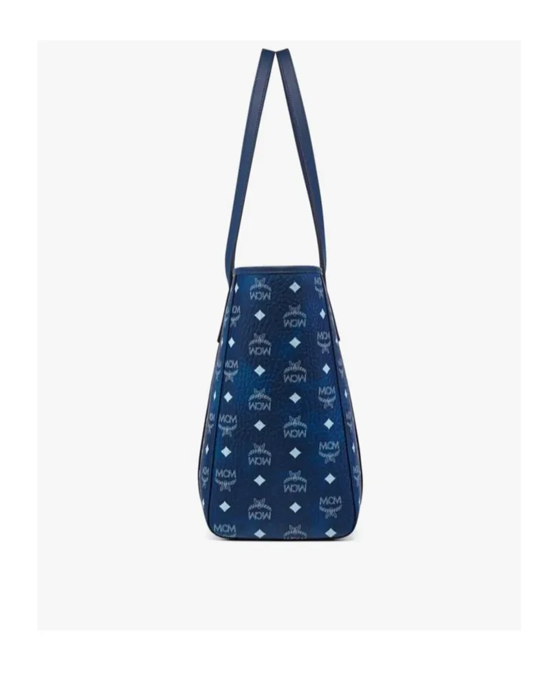 Toni Visetos Monogram Canvas Top-Zip Tote Bag