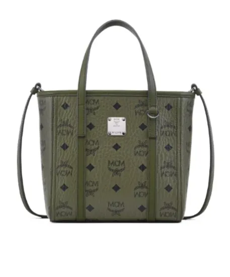 Mini Toni Visetos-Monogram Top-Zip Tote Bag