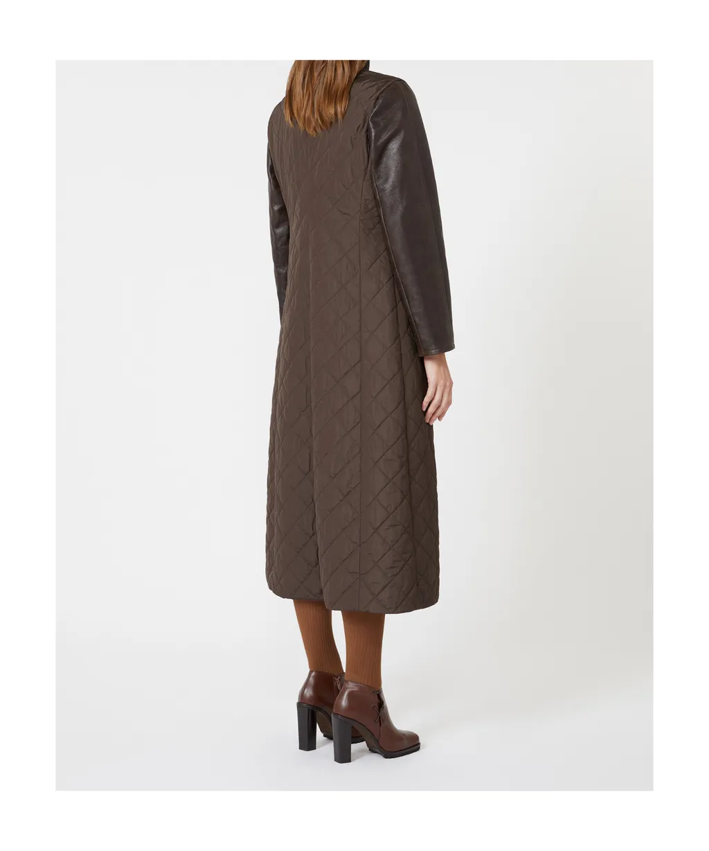 Berta Panelled Quilted Coat