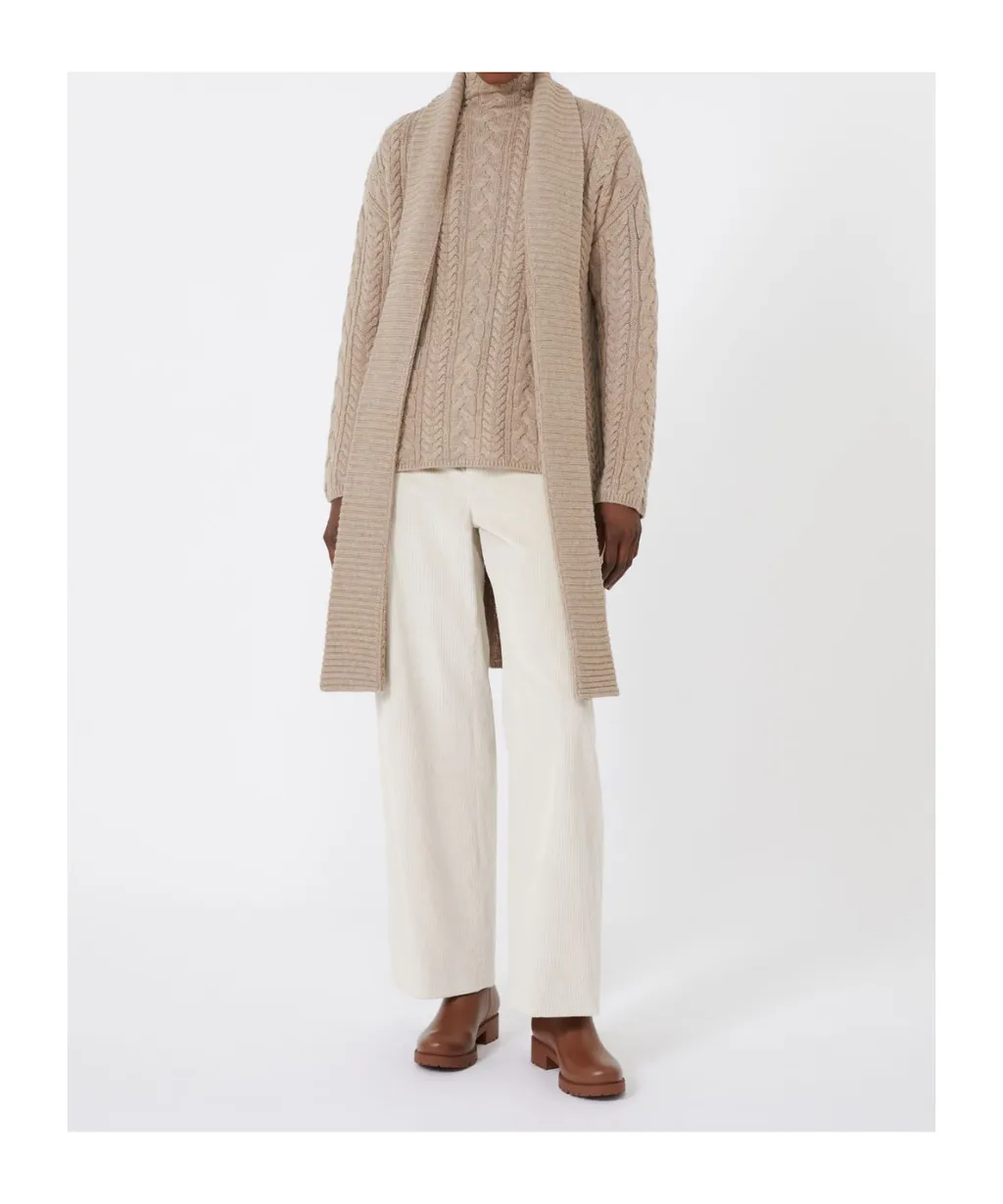 Tied Waist Long Cardigan