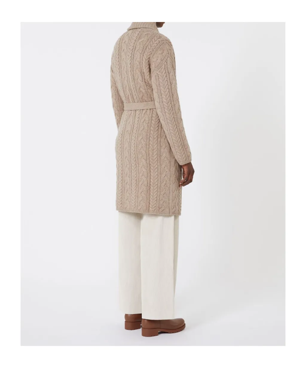 Tied Waist Long Cardigan