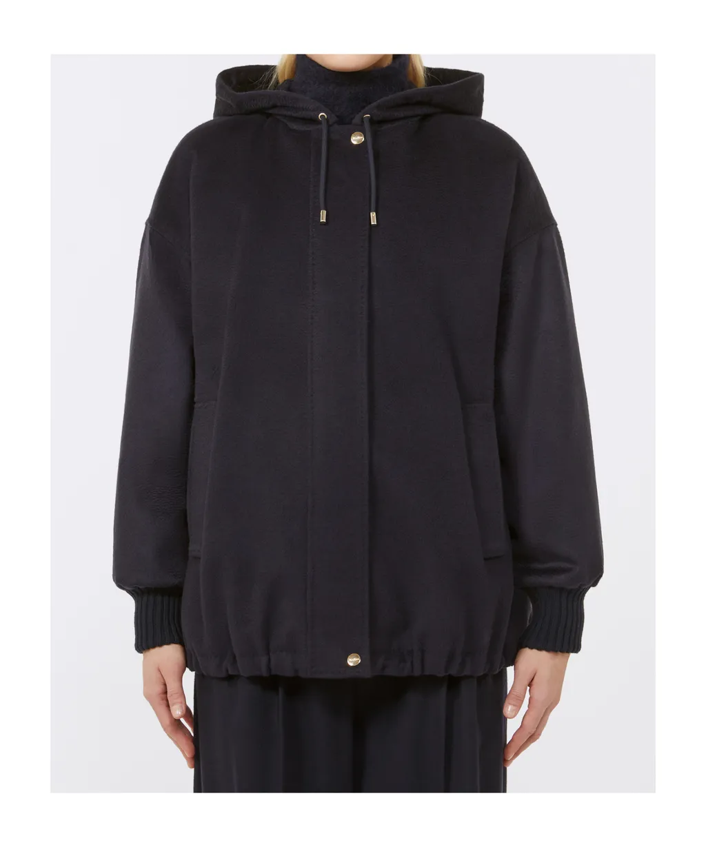 Drawstring Long-Sleeved Coat