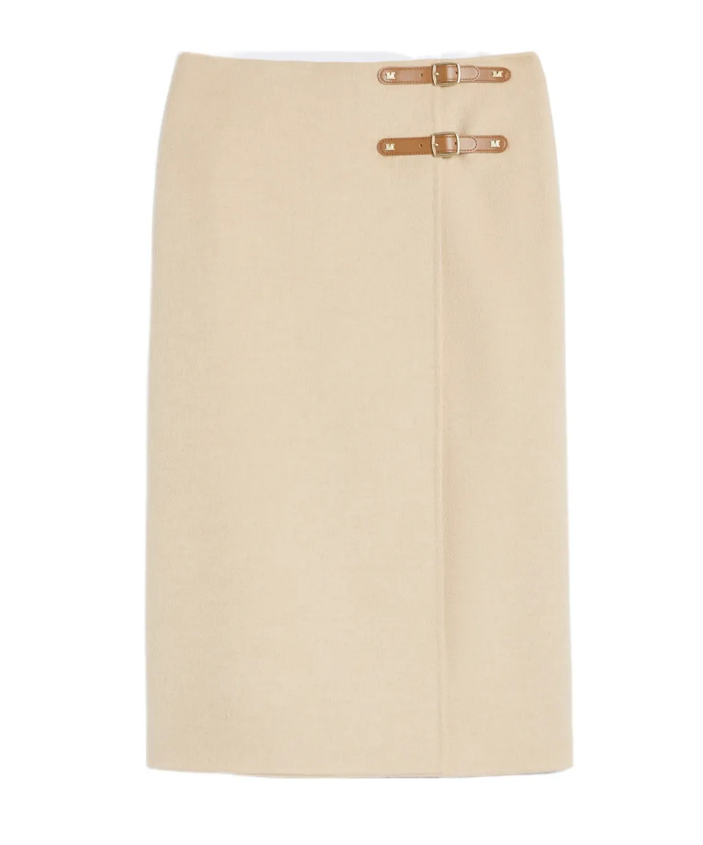 Camel Wrap Skirt