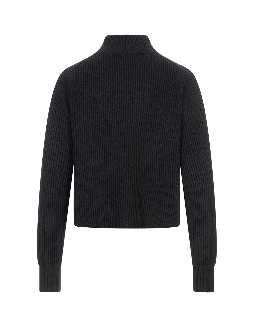 Studio Mock Neck Ribbed Jumper