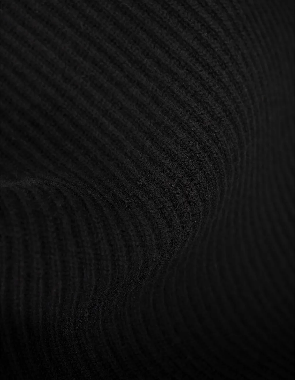 Studio Mock Neck Ribbed Jumper