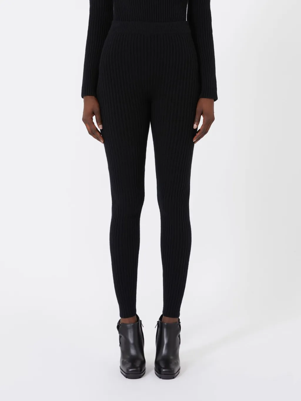 Wool And Cashmere Knit Leggings