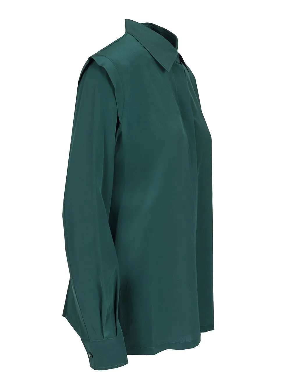 Straight-Fit Silk Shirt