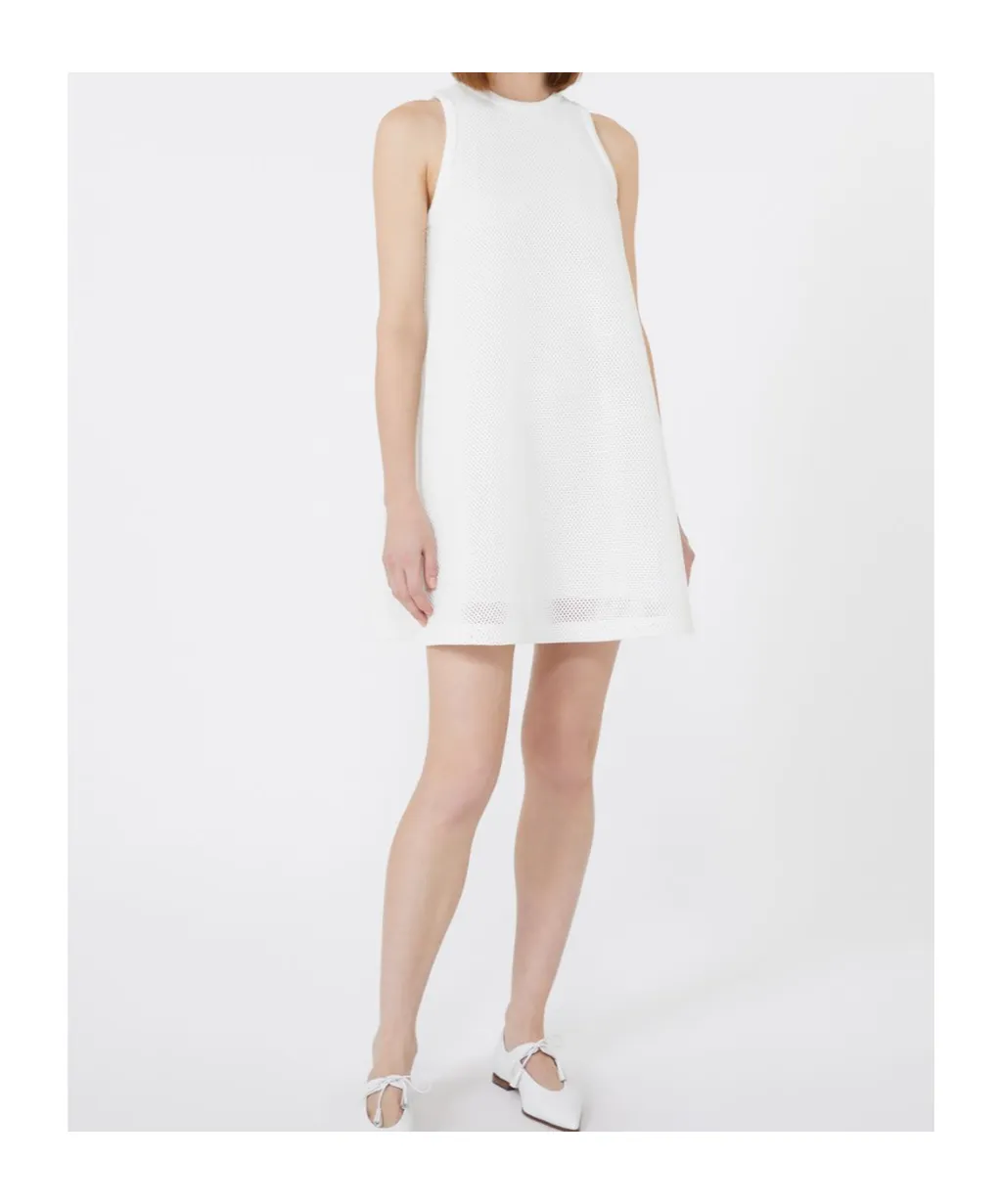 Flared Technical Mesh Dress