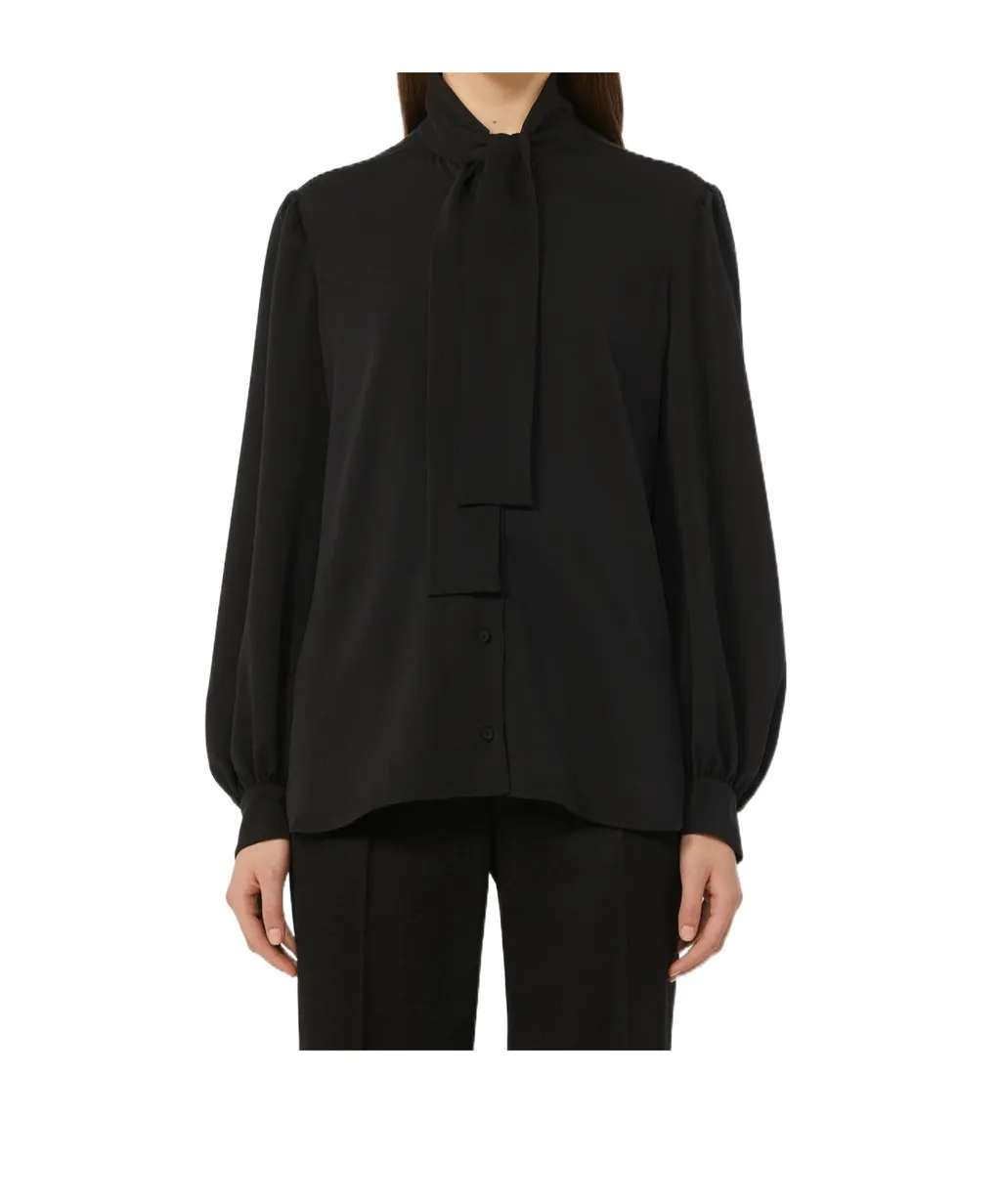 Melania Tie Detailed Button-Up Shirt