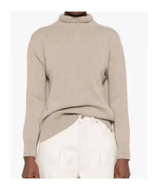 Mock-Neck Knitted Jumper