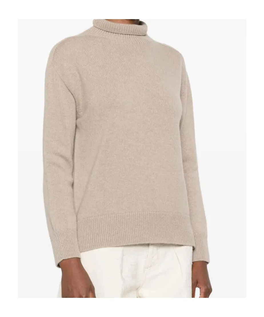 Mock-Neck Knitted Jumper