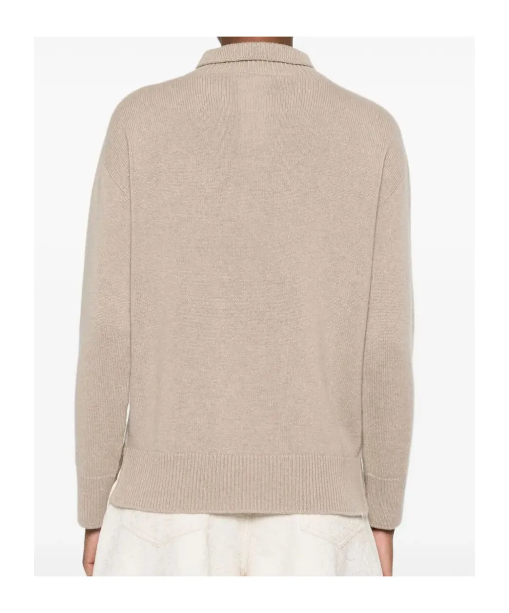 Mock-Neck Knitted Jumper