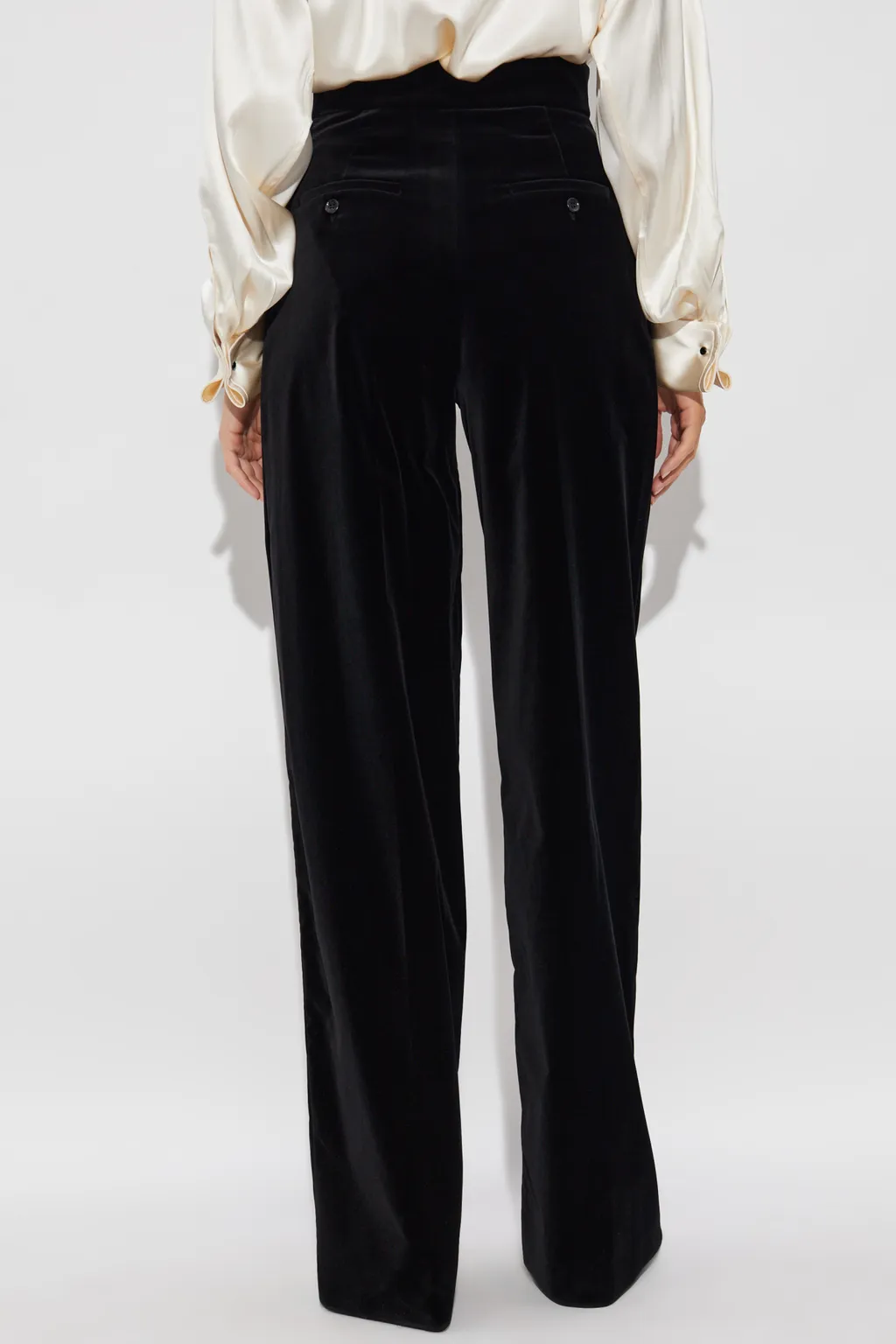 Sateen Velvet Trousers