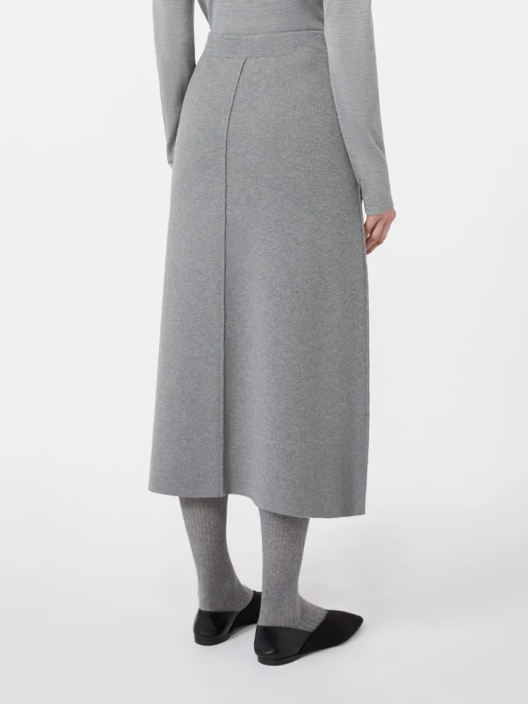 Viscose Wool Yarn Knitted Skirt