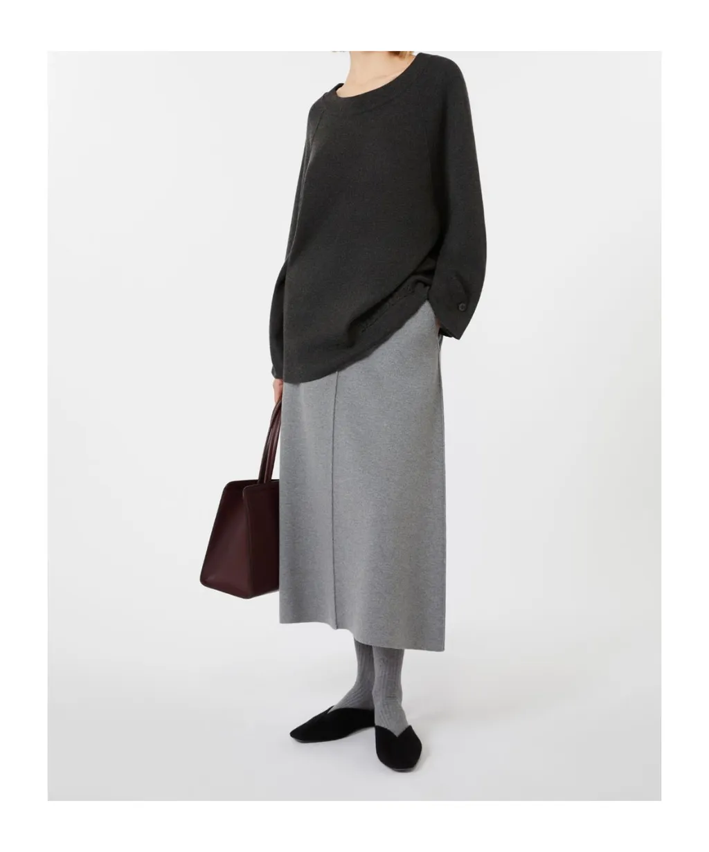 Viscose Wool Yarn Knitted Skirt