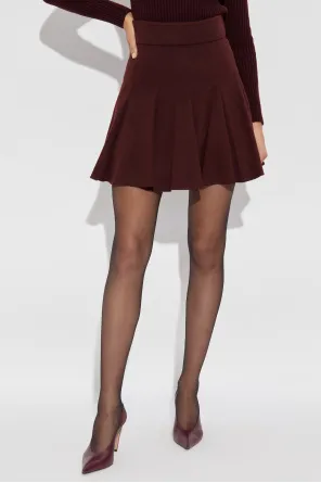 Camel Drap Mini Skirt