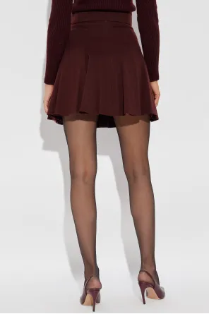 Camel Drap Mini Skirt