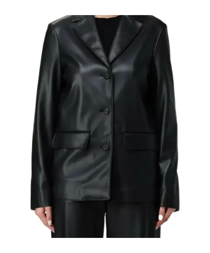 Long-Sleeved Button-Up Jacket