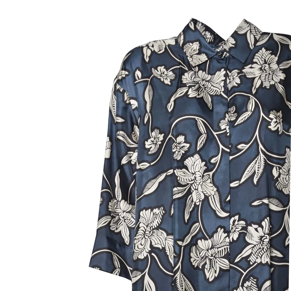 Floral Print Shirt Dress