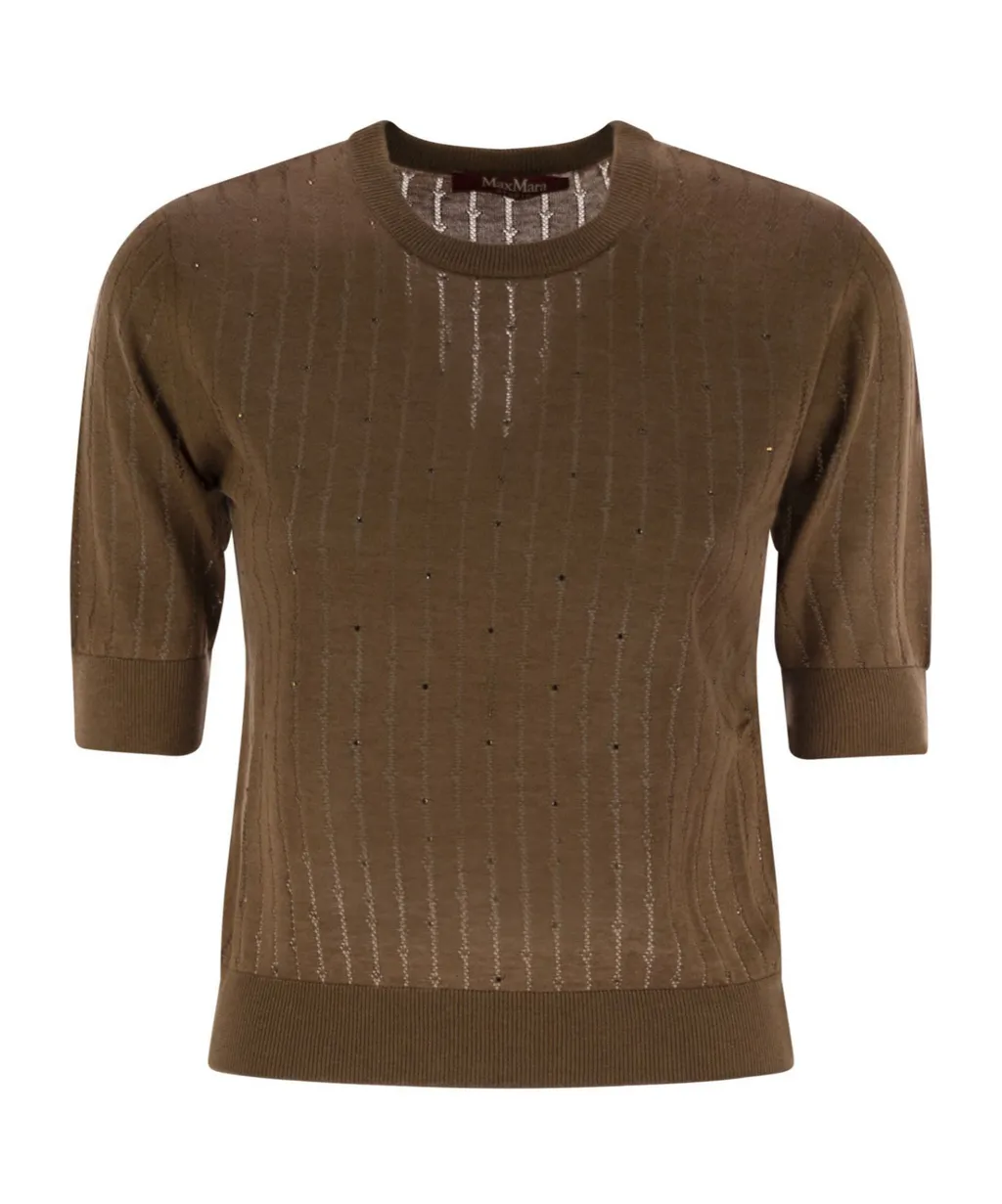 Pila Embellished Crewneck Jumper