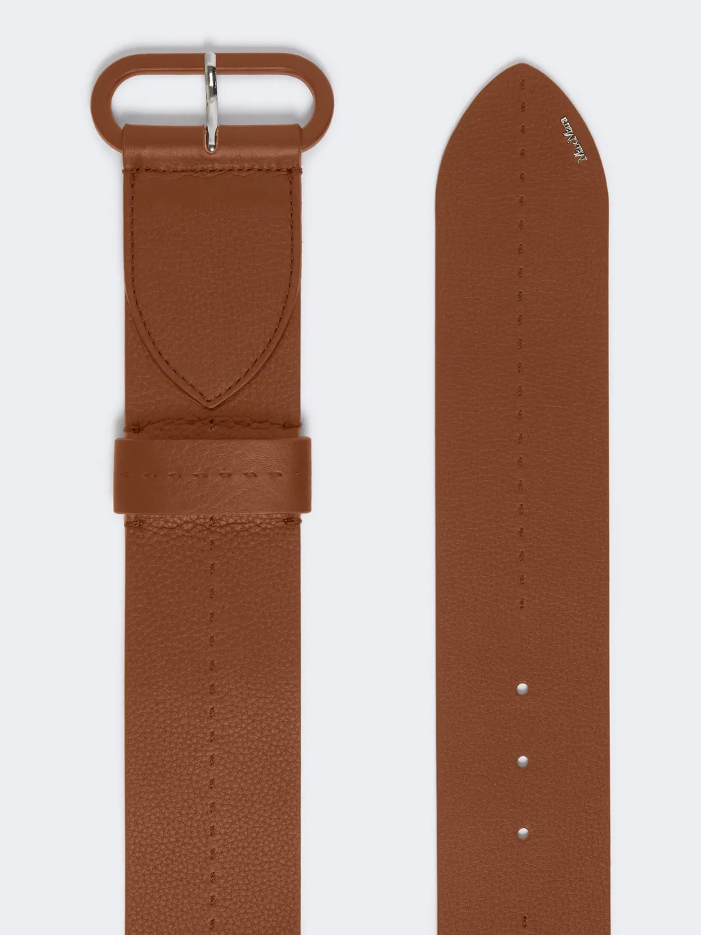 Semi-Glossy Leather Belt