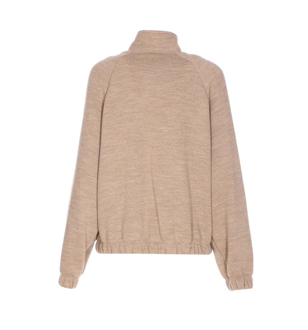 Frine High-Neck Zipped Sweatshirt