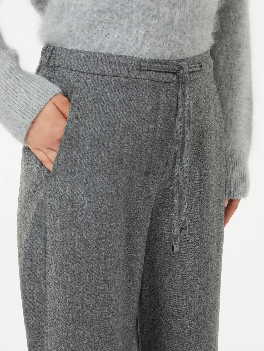 Floria Drawstring Wide Leg Trousers