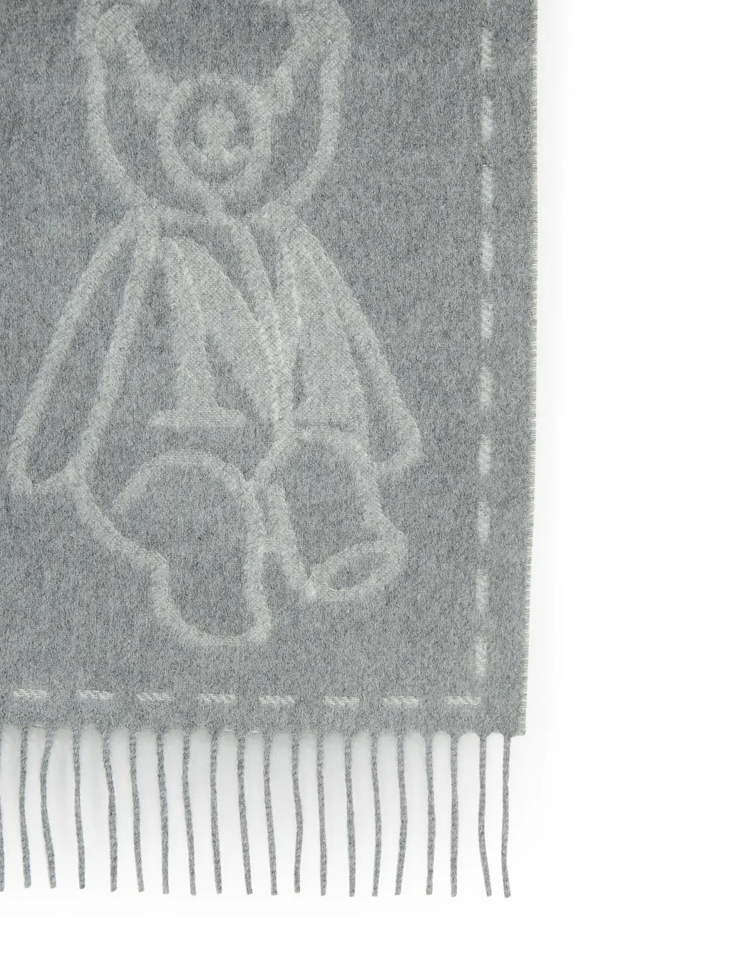 Wsteddy Fringed Edge Scarf