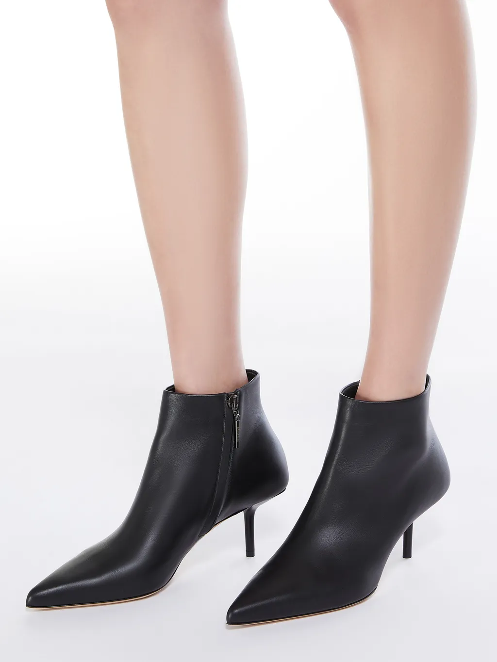 Leather Ankle Boots With Zip