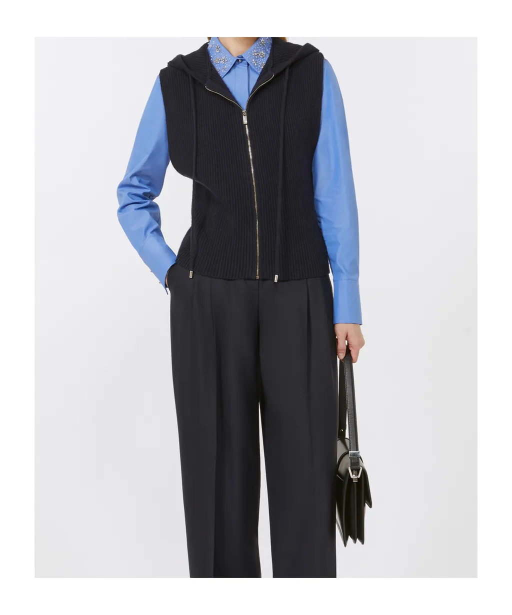 Crystal-Adorned Poplin Shirt