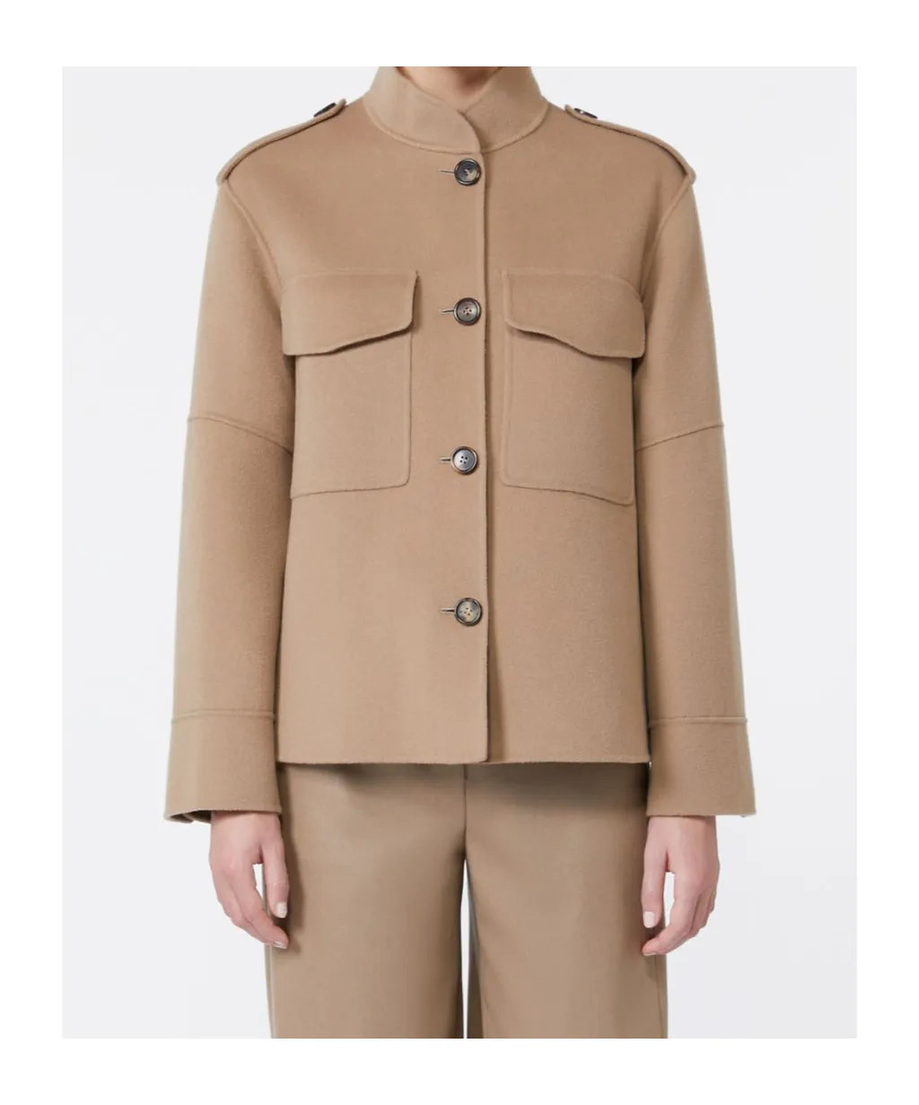 Long-Sleeved Button-Up Coat