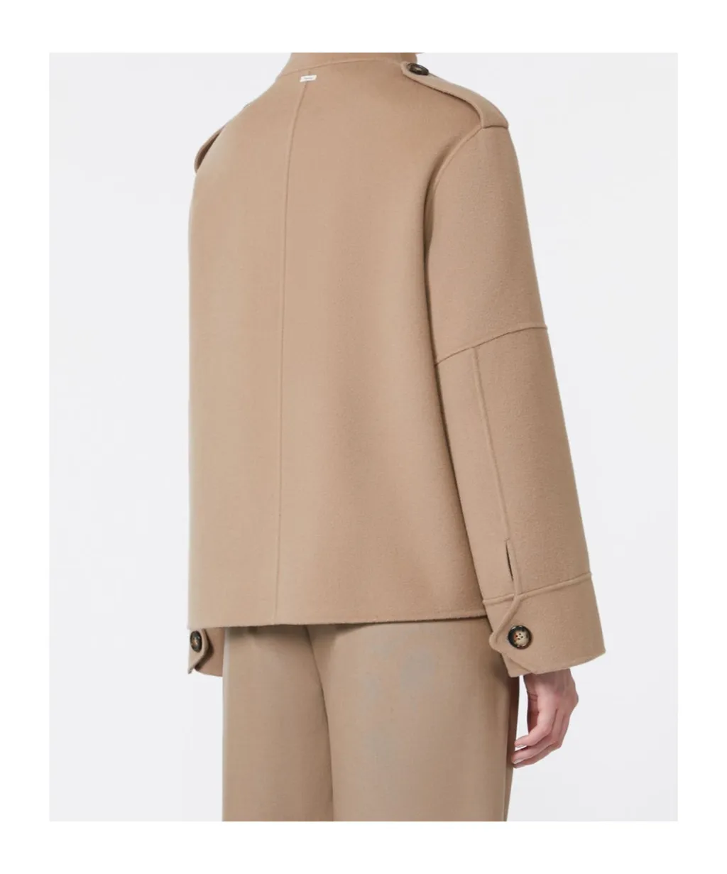 Long-Sleeved Button-Up Coat
