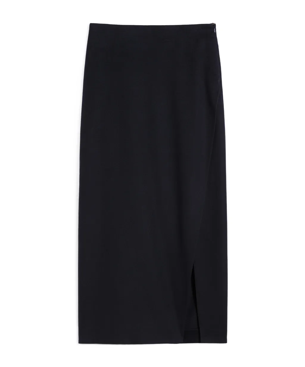 High-Waist Wrapped Skirt