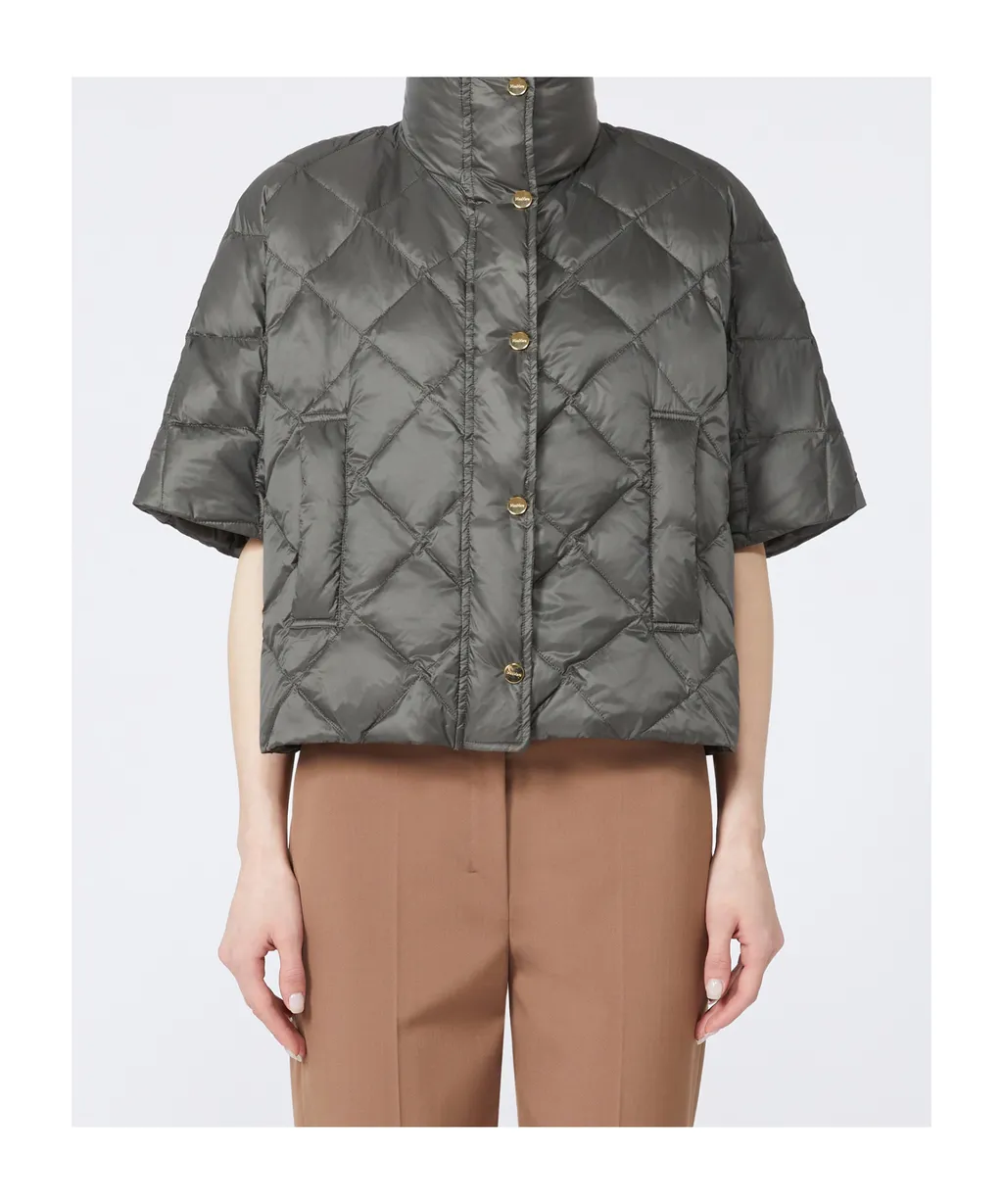 Padded Cape In Water-Repellent Fabric