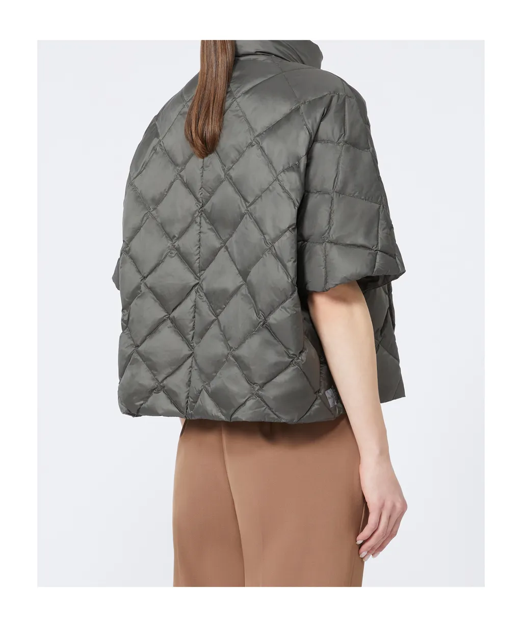 Padded Cape In Water-Repellent Fabric