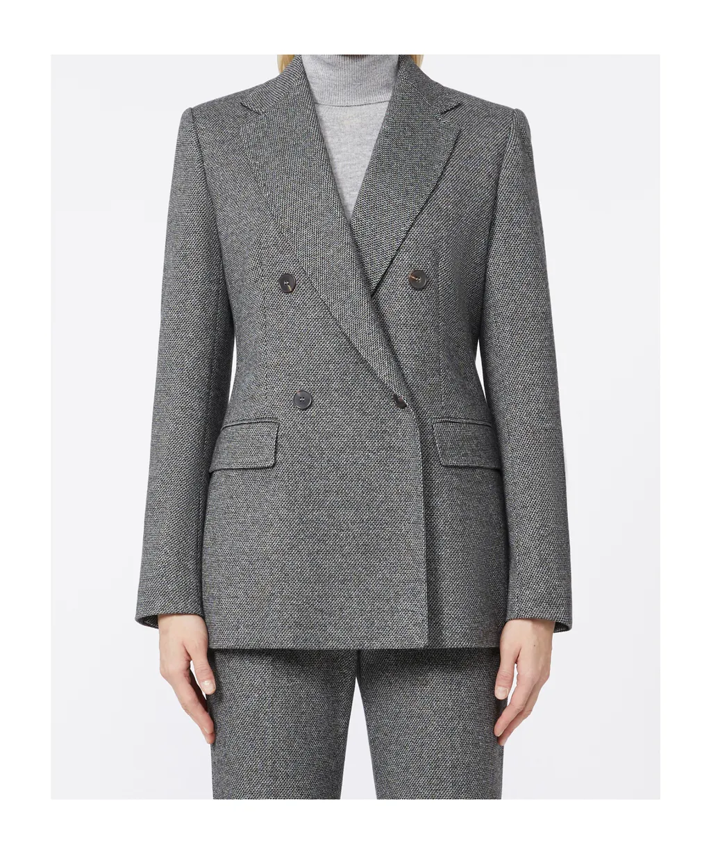 Double-Breasted Jersey Blazer