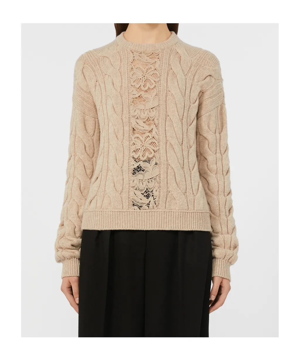 Lace Panelled Jumper