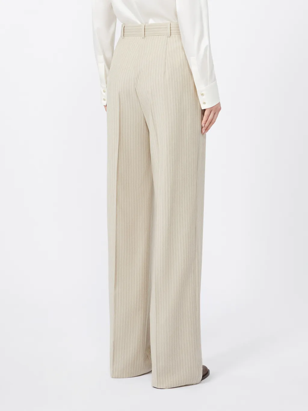 Studio Striped Pleated Trousers