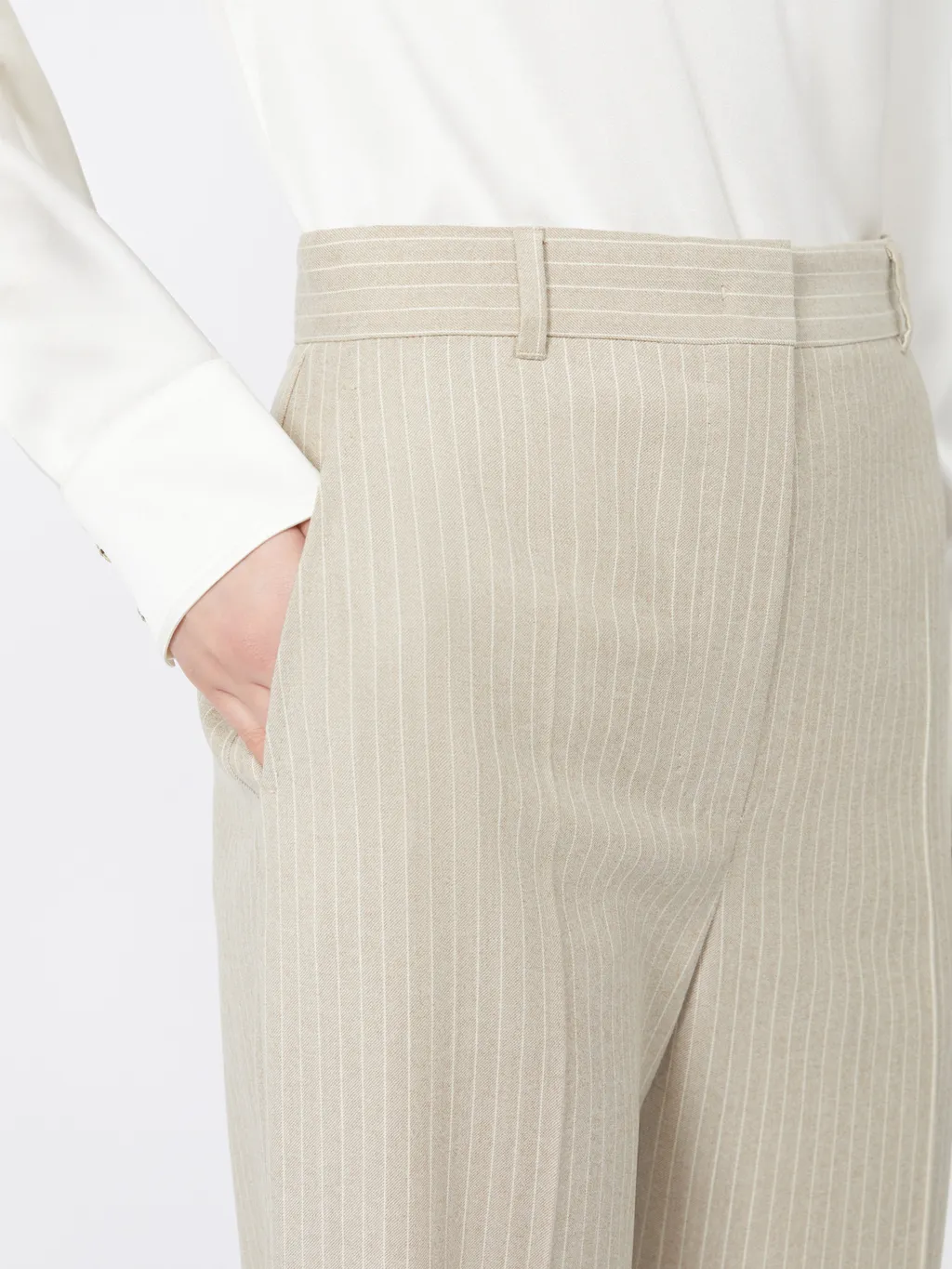 Studio Striped Pleated Trousers