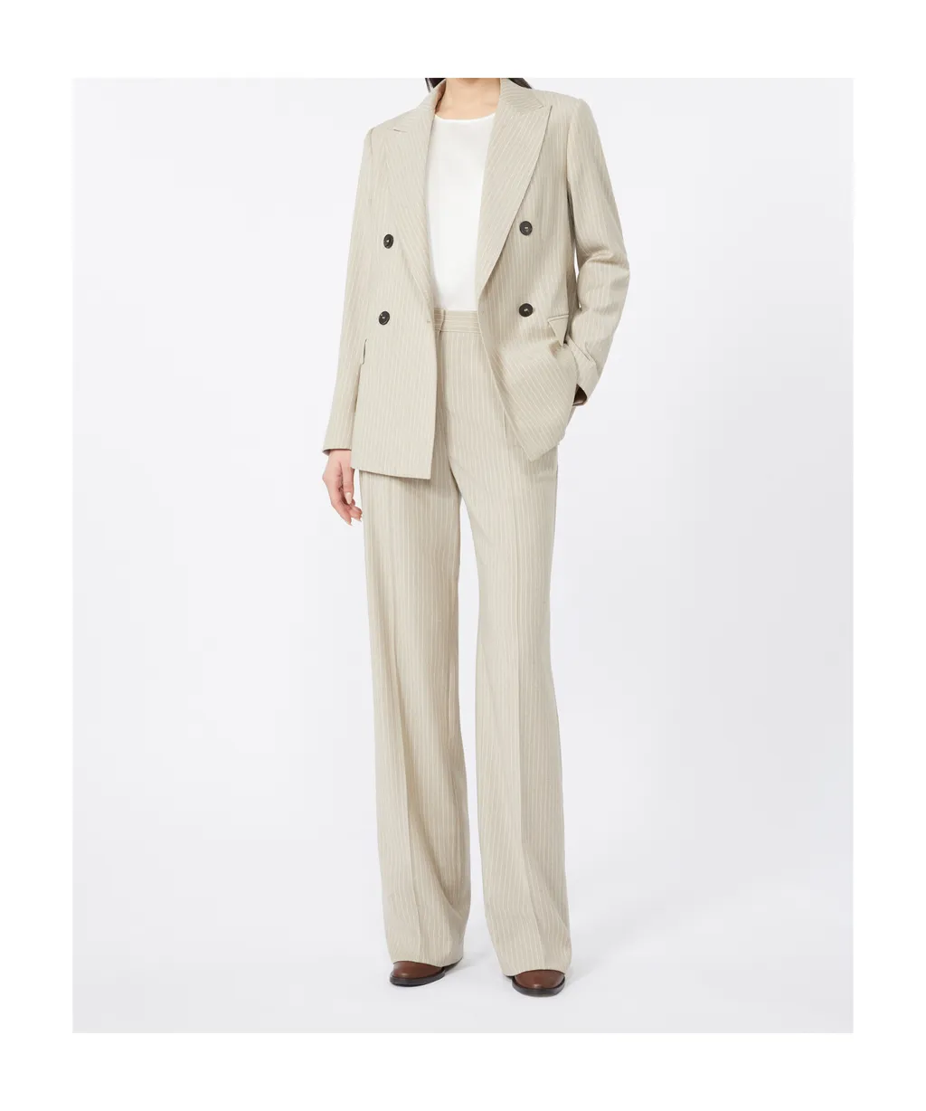 Studio Striped Pleated Trousers