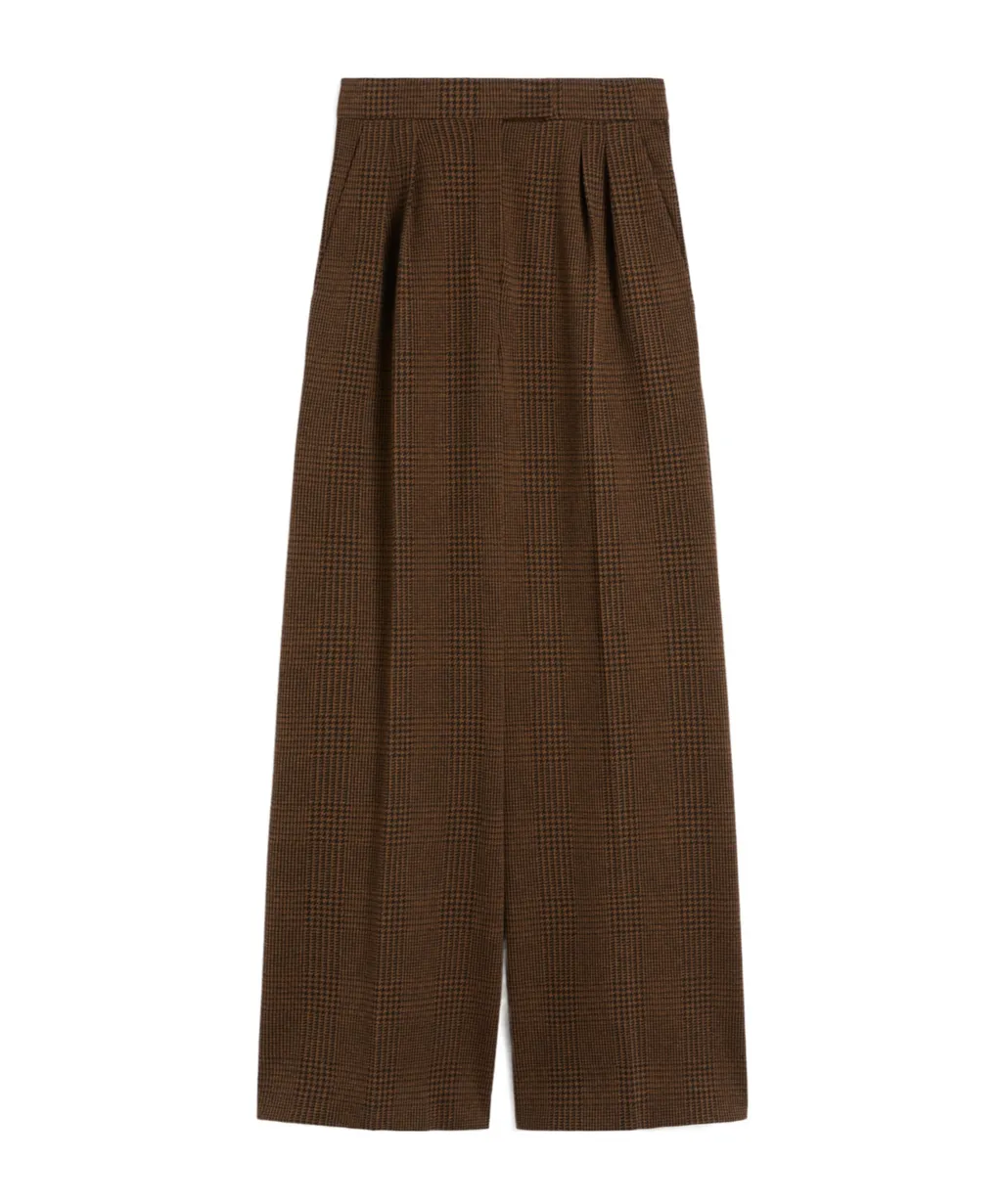 Patterned Cotton Wool Jersey Trousers