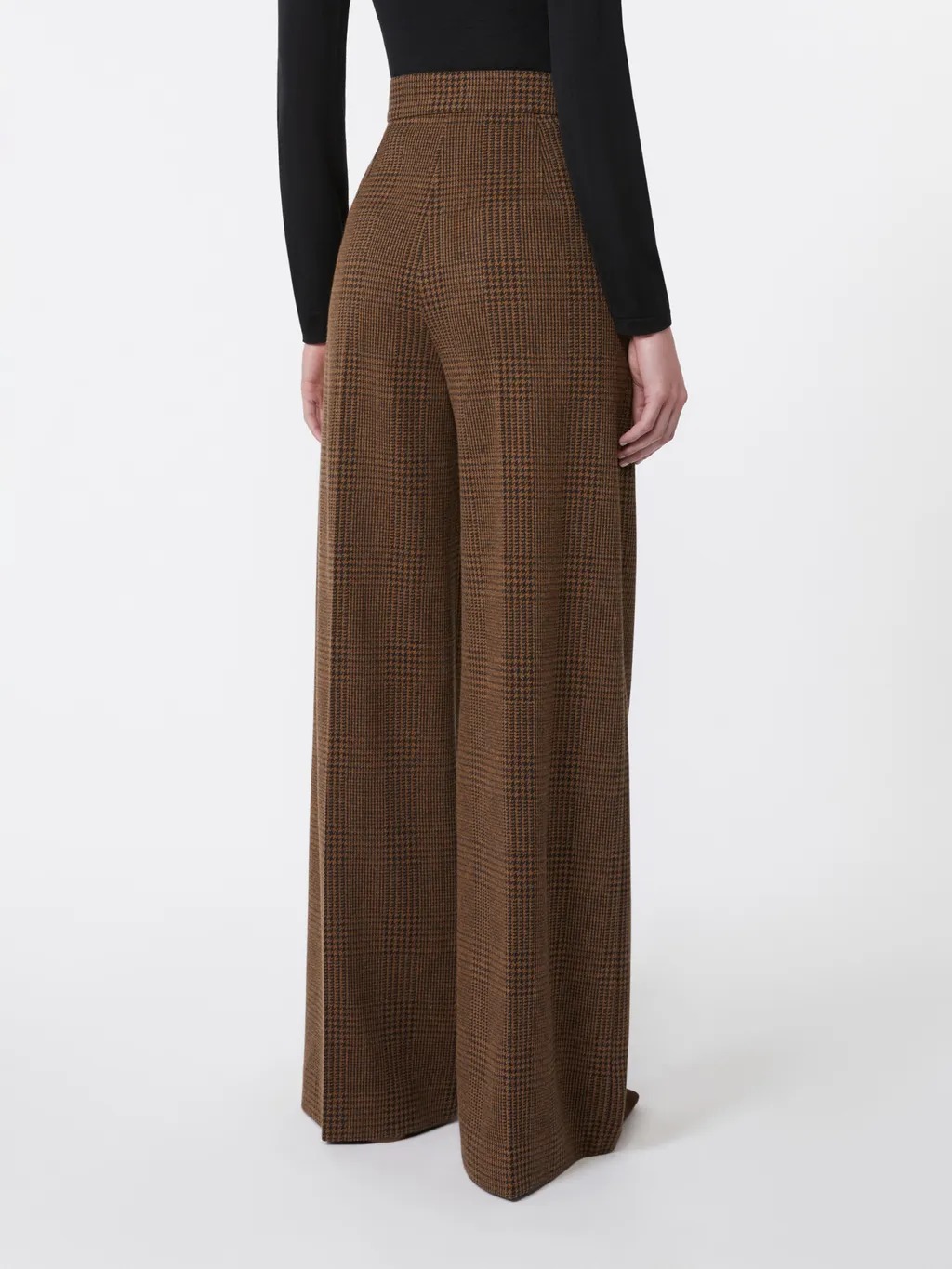Patterned Cotton Wool Jersey Trousers
