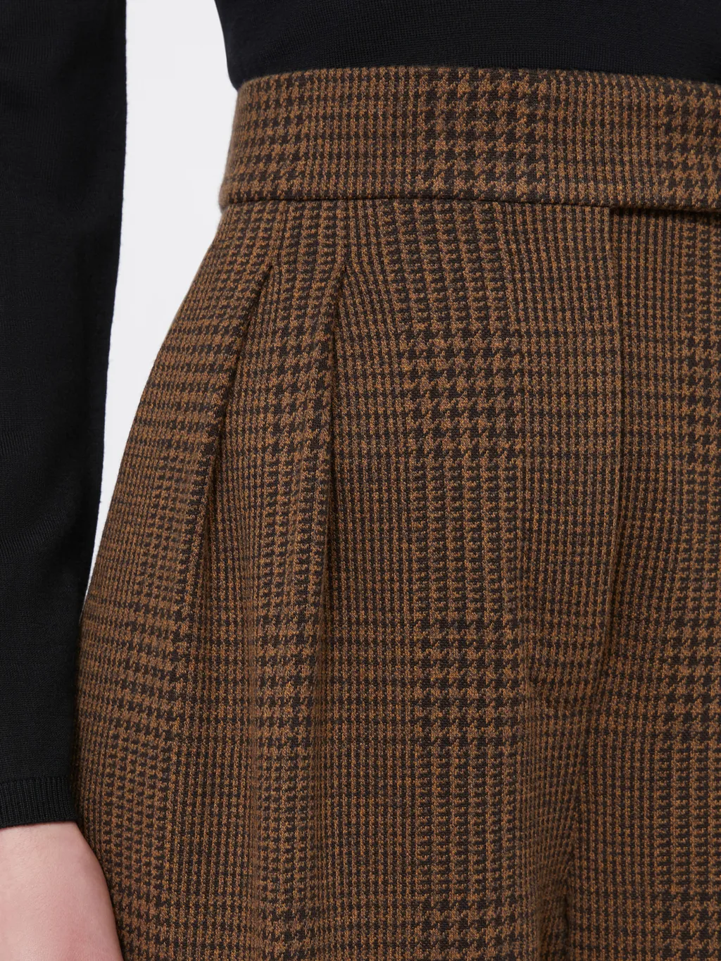 Patterned Cotton Wool Jersey Trousers