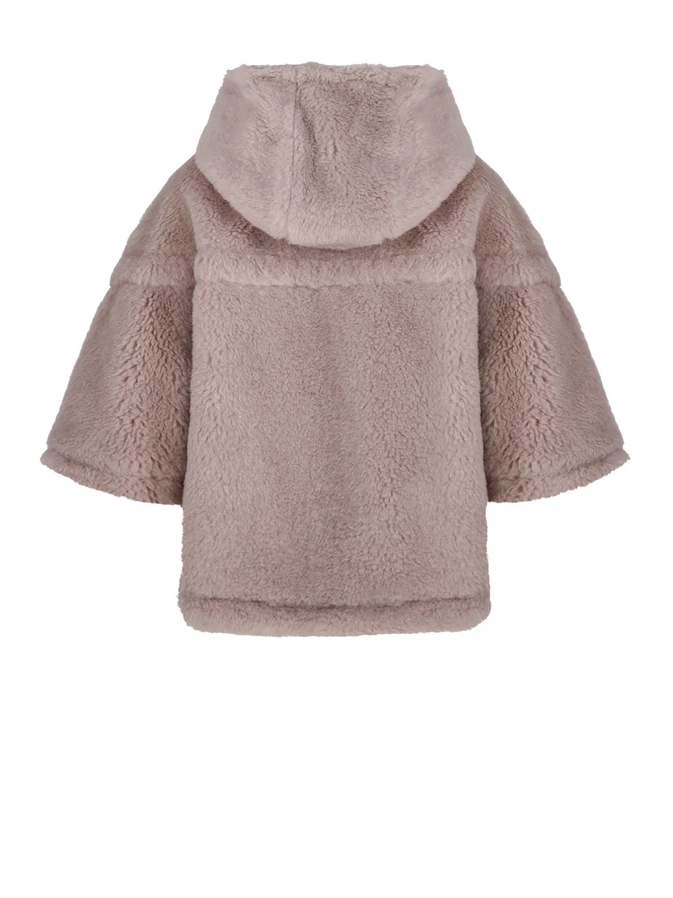 Petalo Zip-Up Hooded Teddy Cape