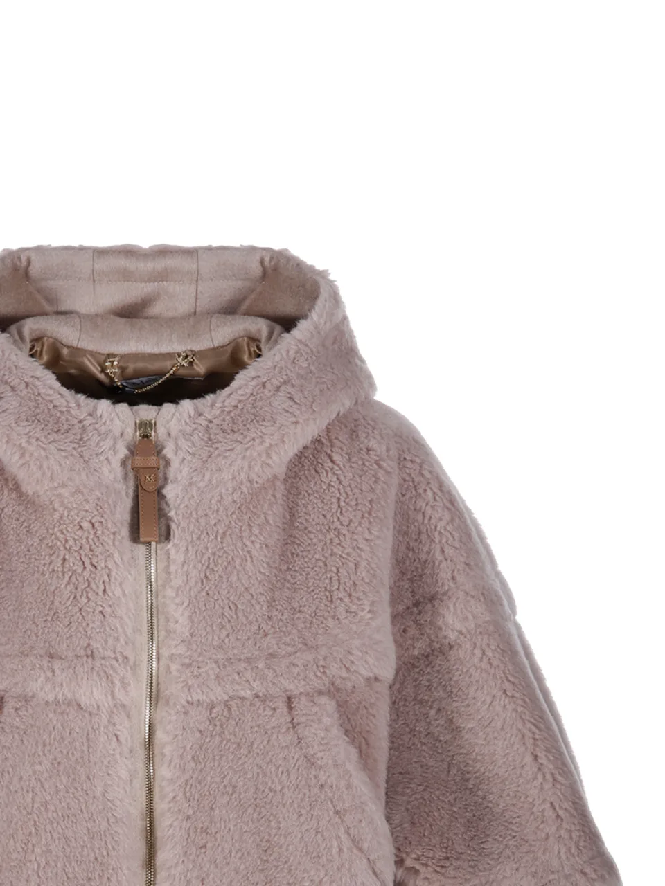 Petalo Zip-Up Hooded Teddy Cape