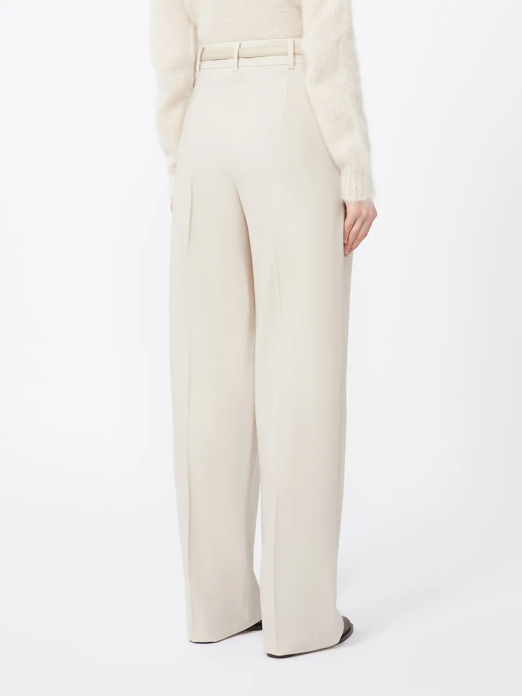 Belted Pleated Trousers