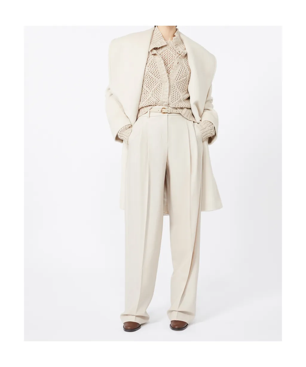Belted Pleated Trousers