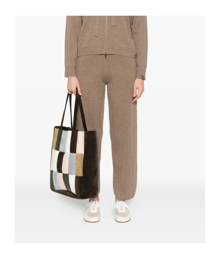 Ribbed Knit Track Pants