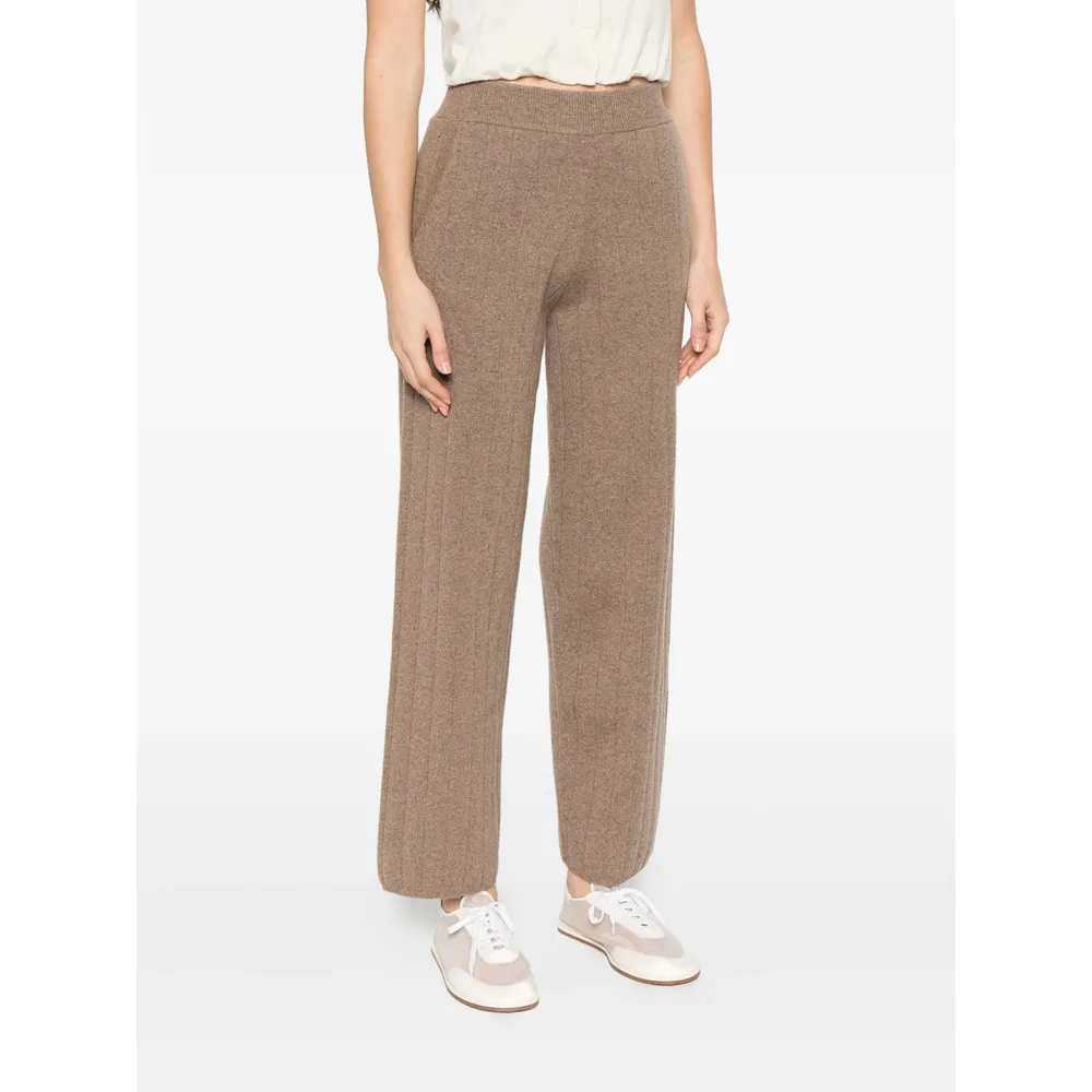 Ribbed Knit Track Pants