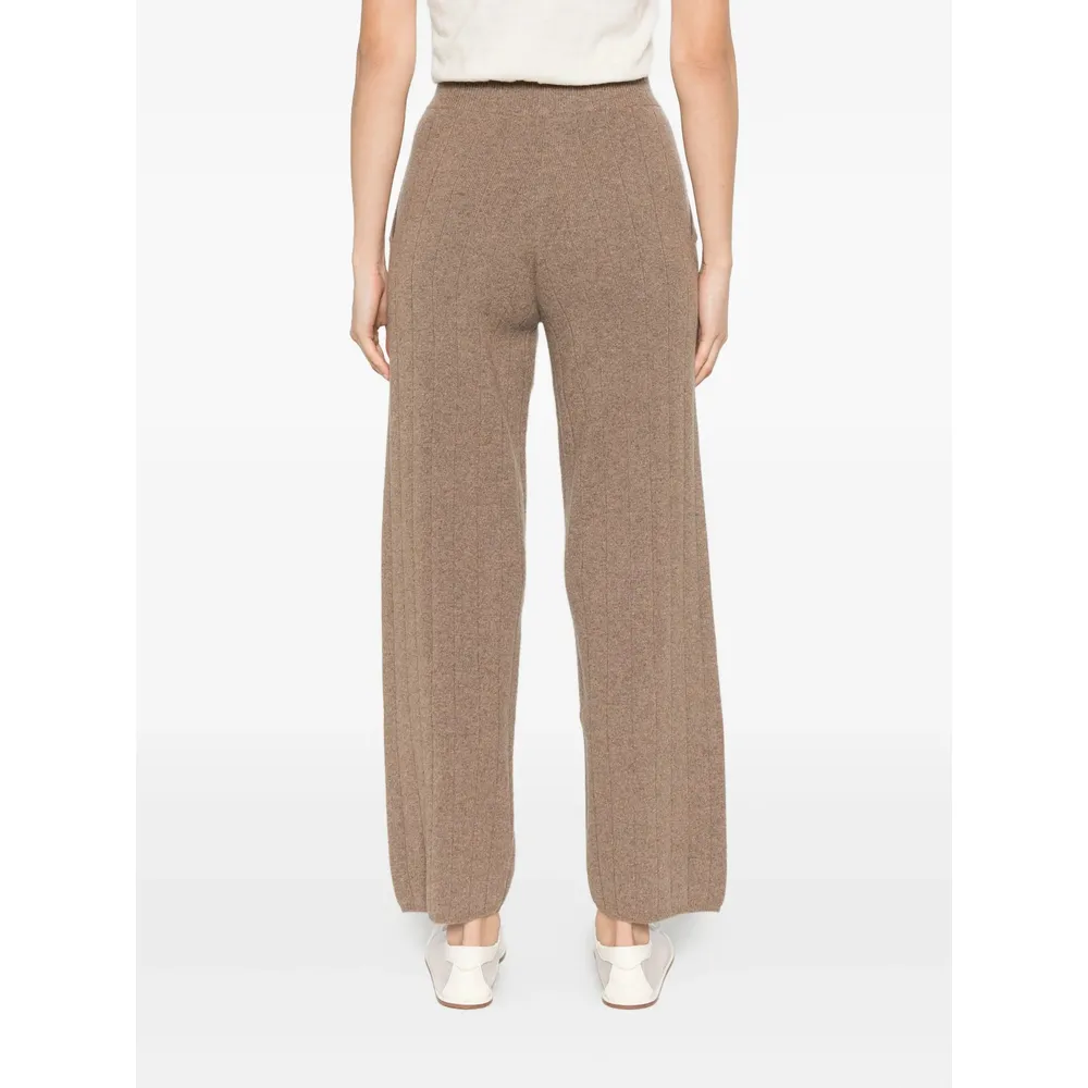 Ribbed Knit Track Pants